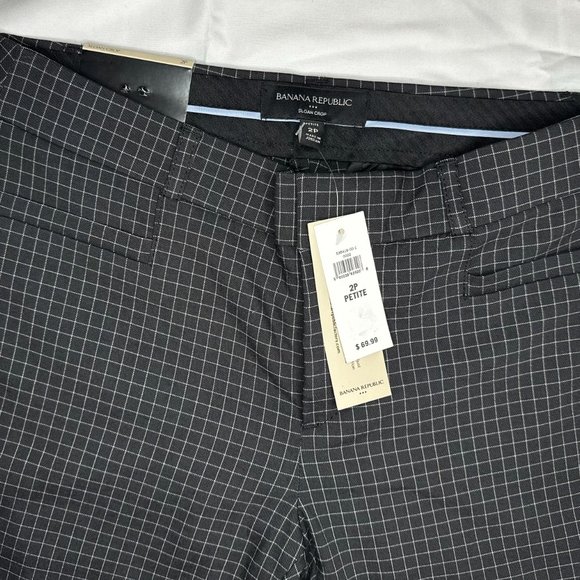 NWT Banana Republic Square Print Dress Pants - 2 - Picture 4 of 10
